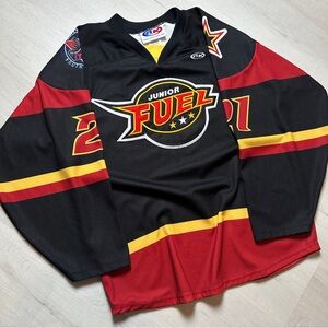 Junior Fuel Men's Black & Red Hockey Jersey